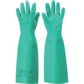Ansell Solvent Resistant Work Gloves, Solvex Thick, Long, Size S