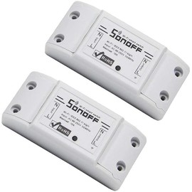 SQUADO - Smart Wireless Switch Compatible with iOS and Android, Works with Alexa and Google Home, Remote Control Lights (2 Pack)