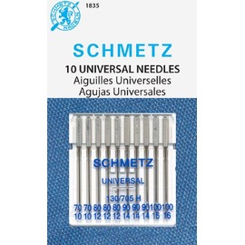 SCHMETZ Universal (130/705 H) Household Sewing Machine Needles - Carded - Assortment - 10 Pack