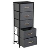 SUPER DEAL Fabric Dresser for Bedroom 46 inch Tall Dresser