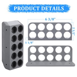 Cable Chase Wire Brackets - Electrical Wire Dispenser for NMB and NMSC Cable Support, Efficient 10-Hole Design with Installation Screws for Easy Cord Organization and Labor-Saving Solutions (10 PCS)