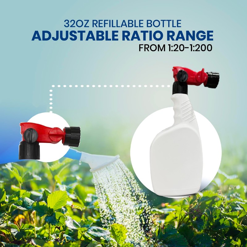 Pacific Pelican Refillable Hose-End Sprayer with 32oz Bottle - Simple