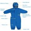 JAN & JUL Waterproof Fleece Lined Rain Suit, Snow Coveralls