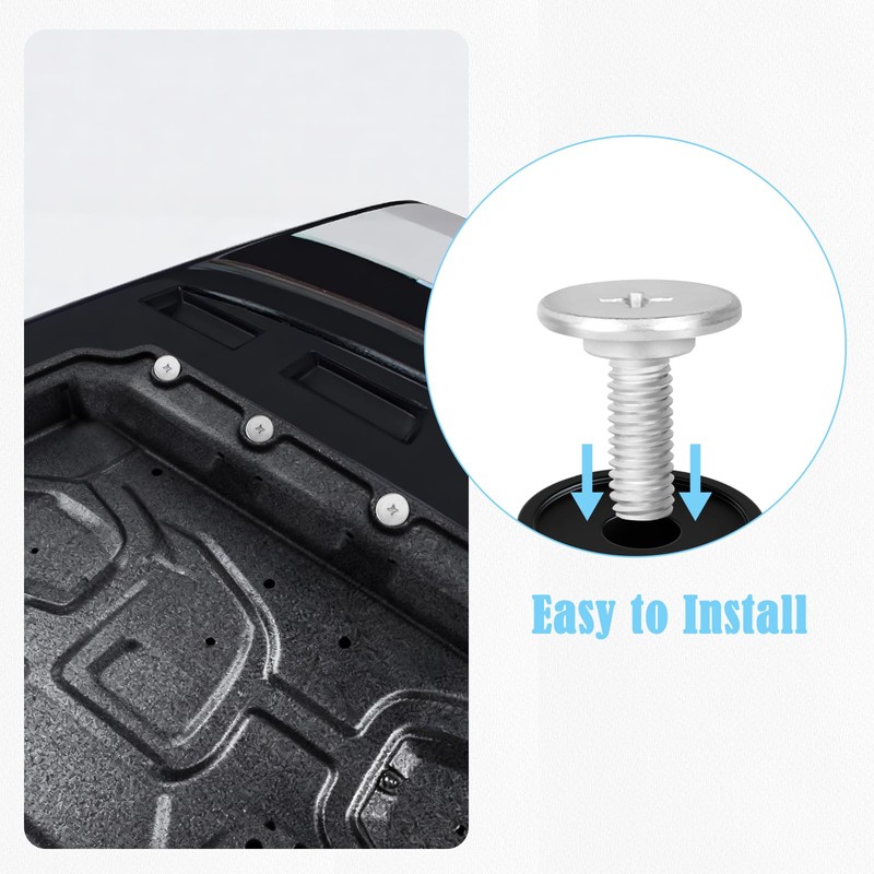 luxlead 2 PCS Lower Engine Cover Bolt Pin Screws Set