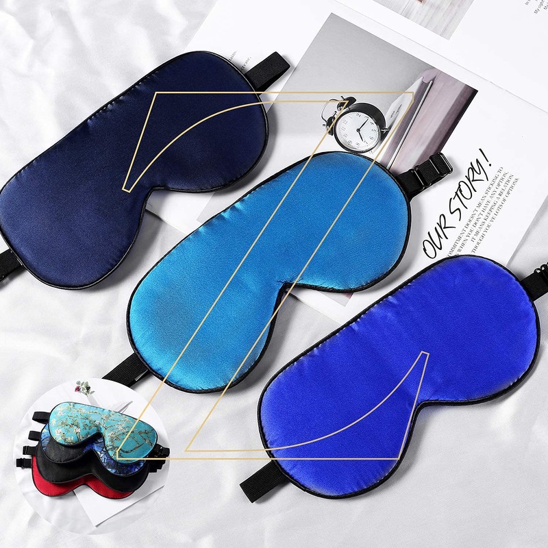 Zimasilk Adjustable 100% Silk Sleep Mask, Good for Sleep .