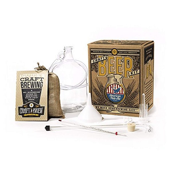 Craft A Brew American Pale Ale Reusable Make Your Own Beer Kit – Starter Set 1 Gallon