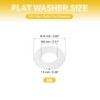 PATIKIL M8 Nylon Flat Washers, 120 Pcs 8mm ID 16mm