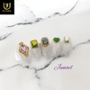  No.1207 Handmade Nail Tips - Short Round Square /