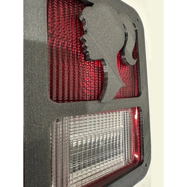 Girl Head Silhouette 3D - BLK For Jeep Wrangler JK/JKU