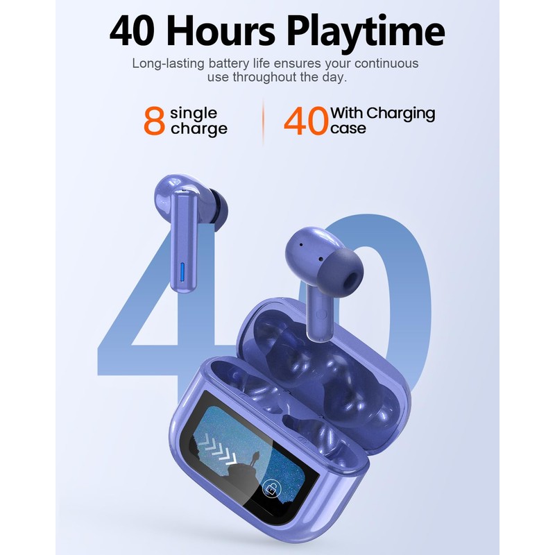 ZIUTY Wireless Earbuds, ANC ENC Noise Cancelling Ear Buds with