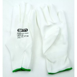 SFT1 Safety Gloves (1 Pair) EN388 White Medium S751-3335-0-M