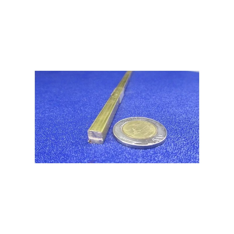 Basic 360 Brass Square Bar 1/4" Thick x 1/4" Wide