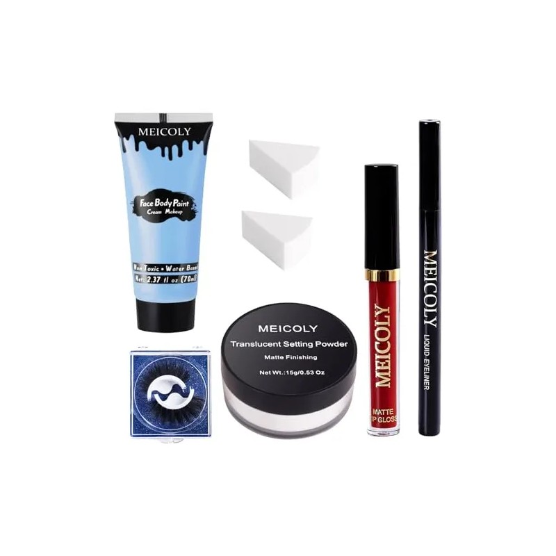 Kit De Maquillaje De Sally Disfraz Profesional De Novia Cadá