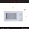 Magic Chef 0.9 Cubic Feet 900 Watt Stainless Countertop Microwave