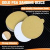 SPEEDWOX 50PCS 6" Gold PSA Sanding Discs, 320 Grit Aluminium