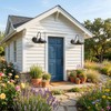 CRIRY Solar Barn Lights Outdoor 2-Pack, Anti-Rust Waterproof Farmhouse Solar
