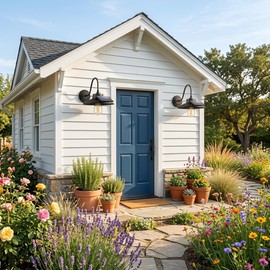 CRIRY Solar Barn Lights Outdoor 2-Pack, Anti-Rust Waterproof Farmhouse Solar Gooseneck Porch Lights Wall Mount, Vintage Black Outdoor Light Fixtures for Barn Shed Garage Chicken Coop, Bulb Included