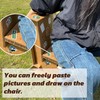 Mini Cardboard Chair - 11.8" Deep Seat, DIY Decoratable, Tool-Free