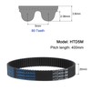 sourcing map HTD5M-400 Rubber Toothed Belt 80 Teeth Closed Loop