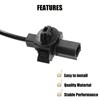 Unifizz 2pcs Black 57450-TR3-A02 57455-TR3-A02 ABS Wheel Speed Sensor Front