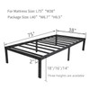Wulanos Twin Size Bed Frame, 3500lbs Heavy Duty Metal Platform