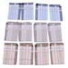 12 Pcs 40cm Cotton Men Handkerchiefs Elderly Handkerchief Sweat Absorbent