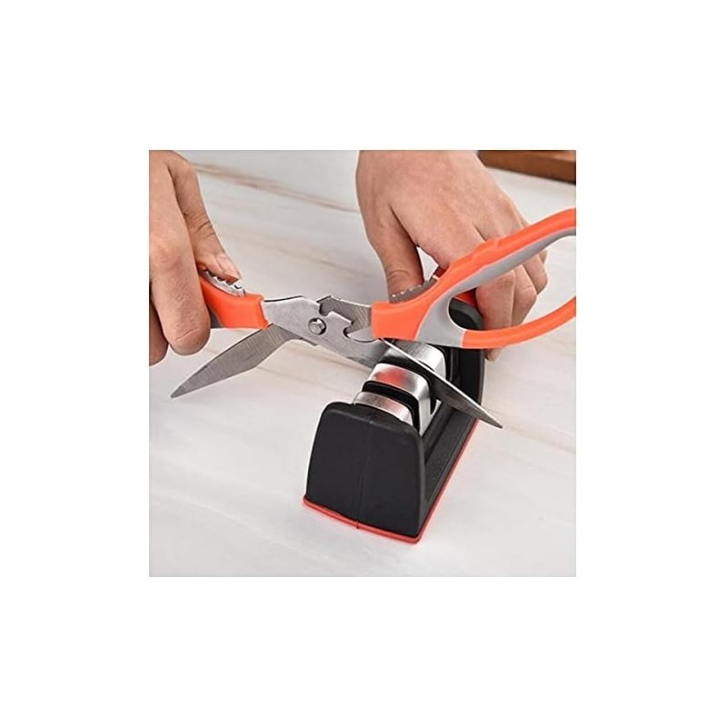 Afilador de Cuchillos profesional Saca filo con 3 etapas de
