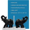 Livevie Elephant Figure Decorative Bookend Non Skid Bookend Heavy Duty