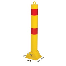 Vestil PARK-P-108-FD Fold-Down Bollard 4-1/4" Diameter, Yellow
