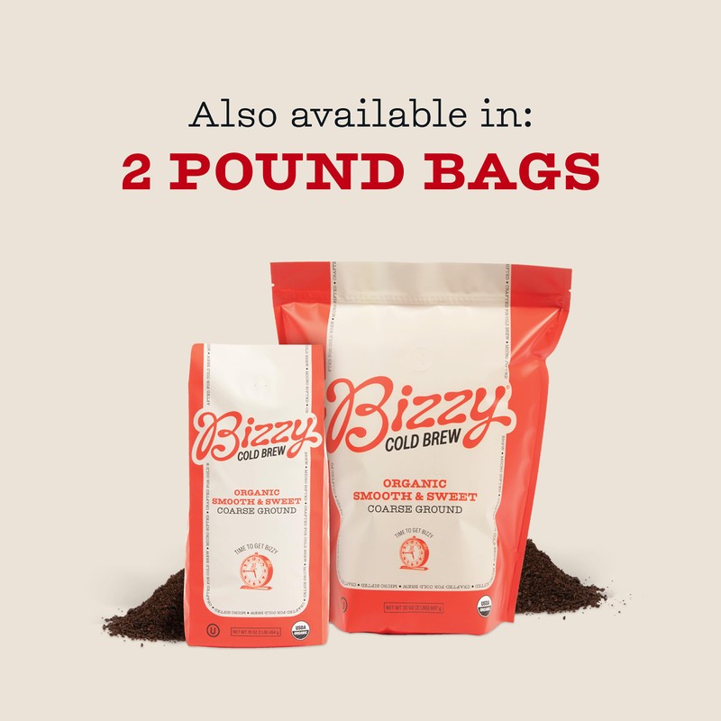 Bizzy Organic Cold Brew Coffee | Smooth & Sweet Blend