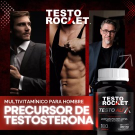 Testo Alfa  Vitaminas Para Hombres Precursor Testosterona  12 Ingredientes Potenciados Fenogreco, Maca Negra, Shilajit, L Arginina, Boro, Curcuma,... 