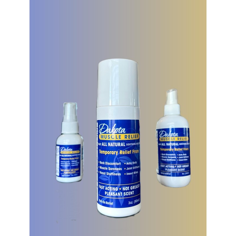 AISZG LaShe Naturals Dakota Muscle Relief 3 oz Roll On