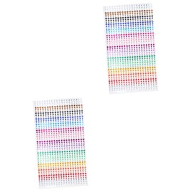 Tofficu 2 Sheets Cute Sticker Gems DIY Acrylic Rhinestones for Art Craft Projects