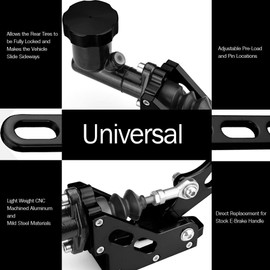 Lanotech Racing Car Hydraulic Horizontal Drift Rally Parking Handbrake Lever Universal Adjustable with Oil