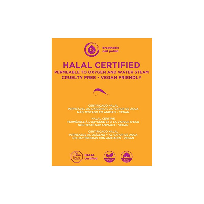 Andreia Halal Nail Polish - Breathable Air - Water Permeable