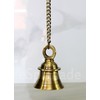 eSplanade - Brass Hanging Bell with Chain | Brass Hanging