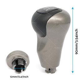 MAX COOL 5 Speed Gear Shift Knob with Boot Cover Replacement Suitable for Honda Civic 2006-2011