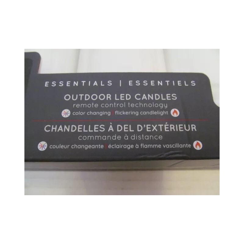 Sterno Home Outdoor LED Color Changing Candles w Remote Control,