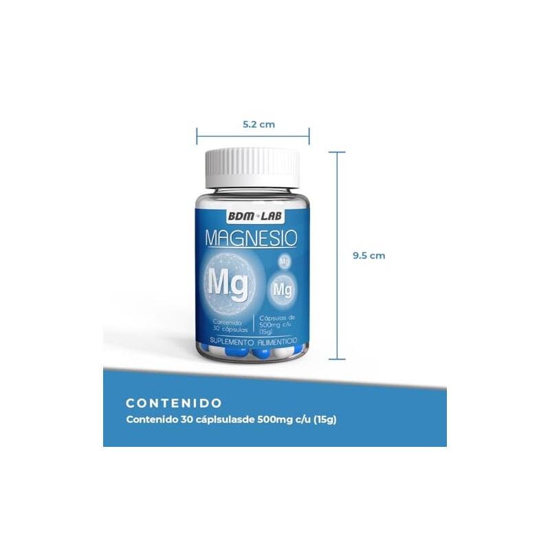 BDM LAB Magnesio 30 caps Suplemento alimenticio