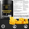 Magnesium Glycinate Gummies 500mg with Vitamin B6 100mg for Adults