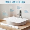 Bathroom Sink Cover for Counter Space, Heat Resistant Silicone Mat