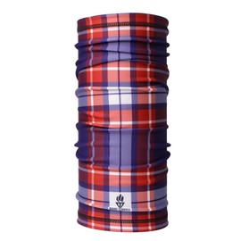 Magic Scarves Winter Fleece Plaid Blue Tartan Snood Scarf Bandana Men Neck Tube Biker Winter Balaclava Scooter MOD