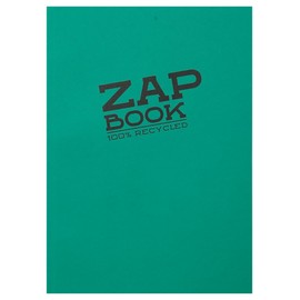 Clairefontaine - Ref 3354C - Recycled Zap Book (160 Pages) - A4 (297 x 210mm) Size, Recycled 80gsm Paper, Acid Free, pH Neutral - Assorted Bright Colours (Pack of 5)