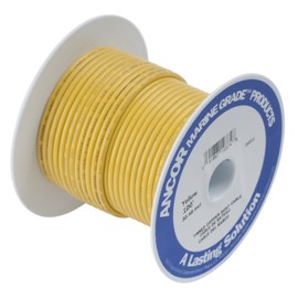 Ancor 181003 Marine Grade Electrical Primary Tinned Copper Boat Wiring (18-Gauge, Yellow, 35-Feet)