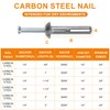 Sieqioor 1/4" x 1" Hammer Drive Nail in Anchors (50