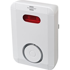 Brennenstuhl Brematicpro Wireless Siren Smart Home Alarm System for Outdoors, Alarm Acoustic and Optical with App Function, White