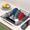SANNO Dish Drying Rack, Large Dish Rack Adjustable Deep Dish
