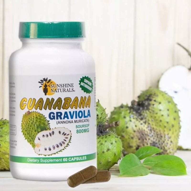Naturals Graviola Supplement Naturale De Guanabana Pura Para Ayudar A
