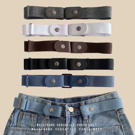 No-Buckle Elastic Spandex Belt for Jeans & Pants - Waist Reducer & Repair Band - Unisex GG-491 NO.2 30ea