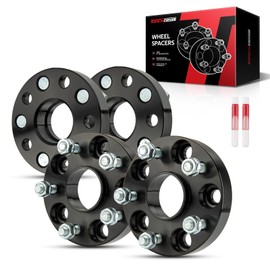 Torchbeam 6x5.3 Hub Centric Wheel Spacers 1.5 inch with M14x1.5 Thread Pitch, 87.1mm Hub Bore, 4pcs Adapters for F-1-50, Expedition, Navigator